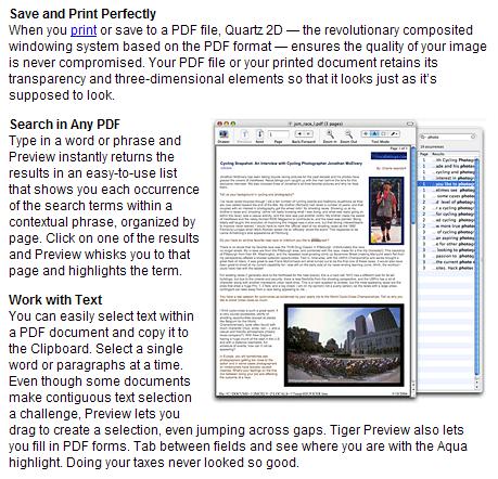 PDF Export in MacOS X