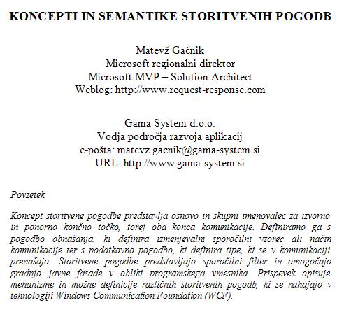 Koncepti in semantike storitvenih pogodb